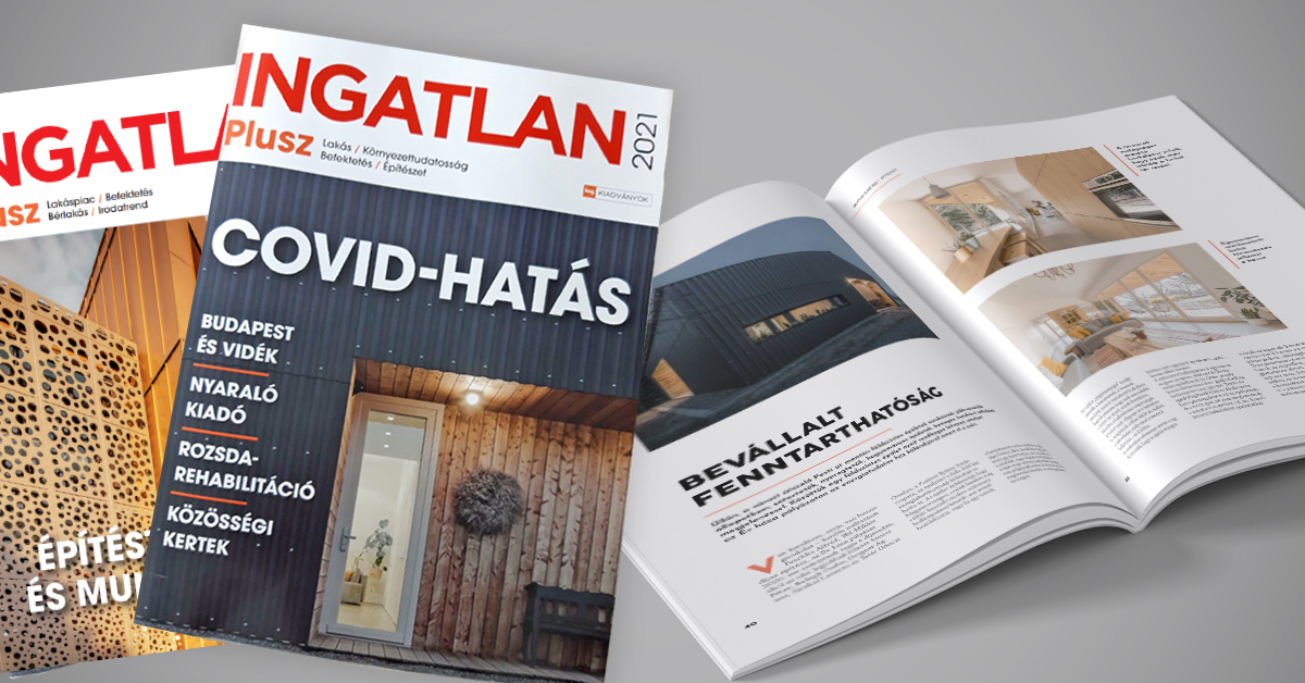 HVG Ingatlan Plusz – idén is az Év háza egyik legjobbjával a borítón